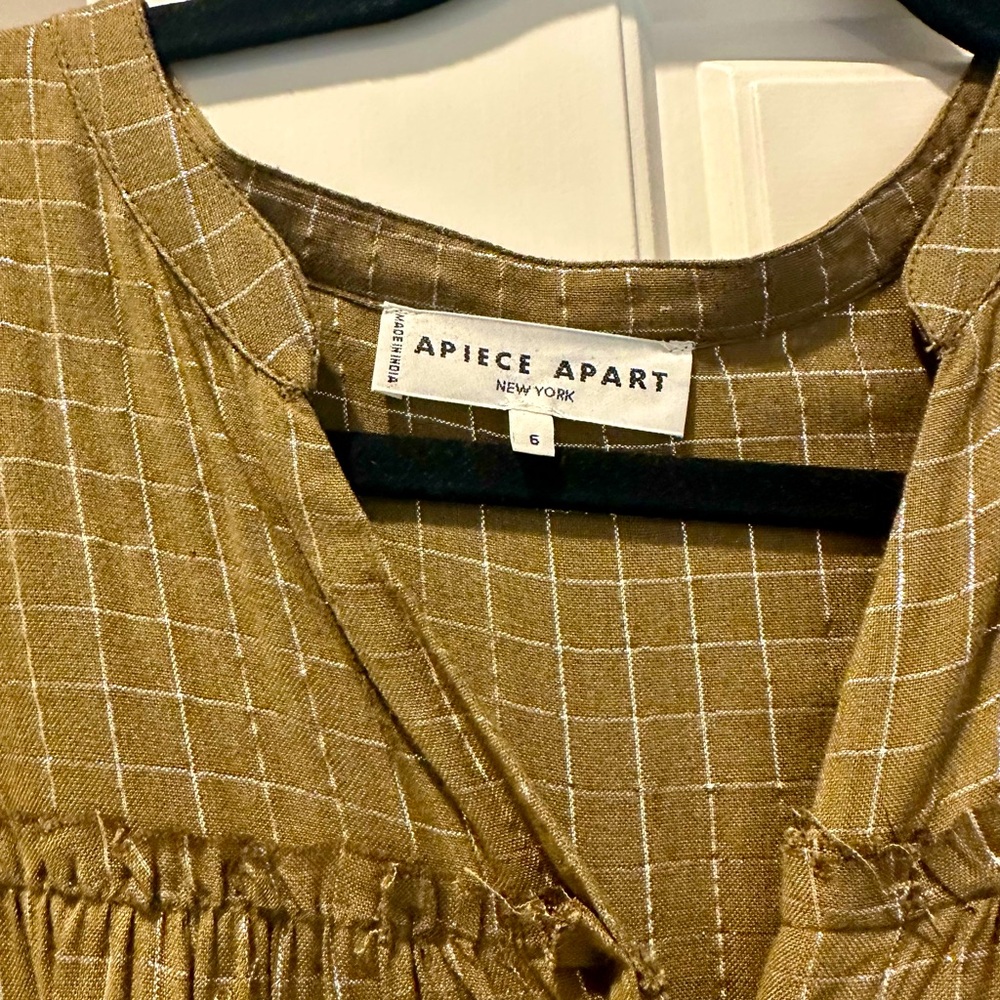 Apiece Apart Midi Shirt Dress with Sash